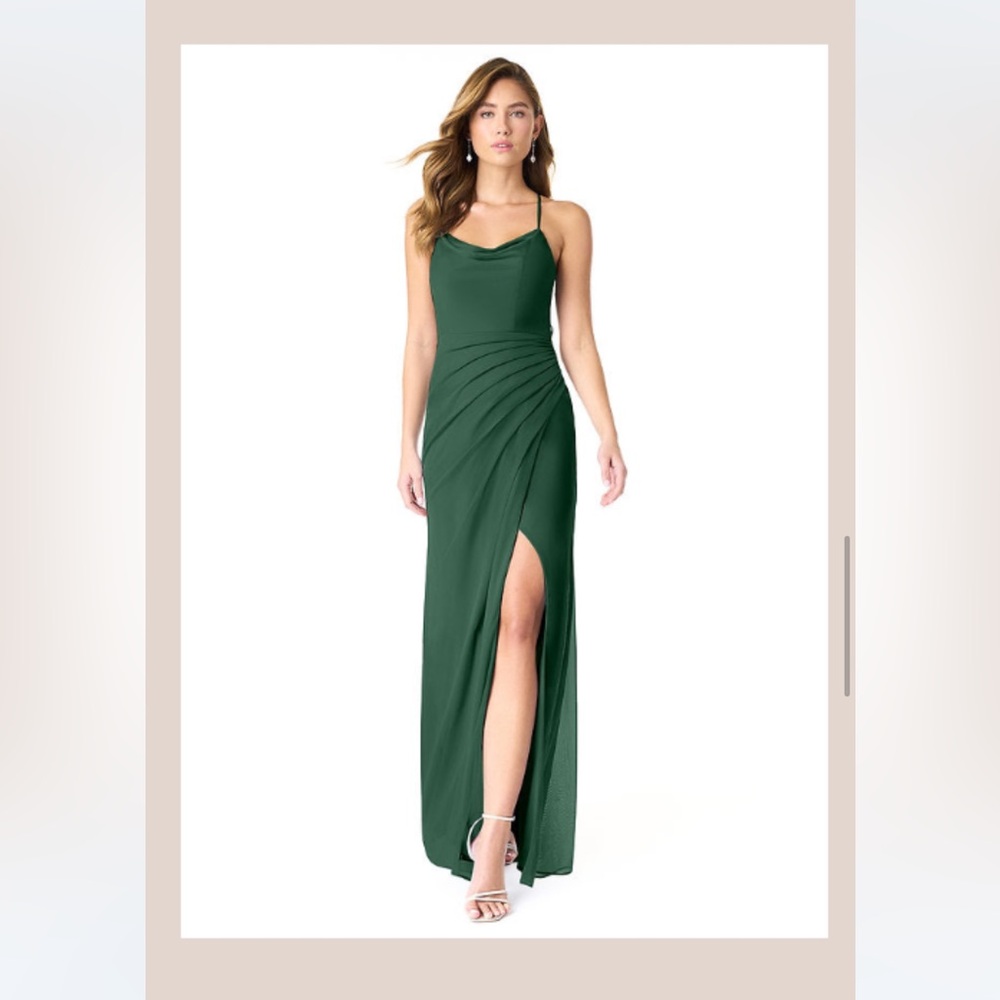 Azazie Forest Green Maxi Dress